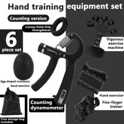 Arcticwind Counting Hand Grip Strengthener Set, Hand Strength Exerciser - Finger Exerciser, Grip Strength Trainer, Finger Stretcher, Stress Relief Grip Ball - Adjustable Resistance 11-132 Lbs