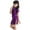 Dark Purple, variant on Girls Chinese Dress Qipao Baby Girls New Year Clothing Floral Short Sleeve Cheongsam Kids Birthday Party Outfits