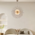 thumbnail image 2 of Large Crystal Chandeliers 24-Lights, Dandelion Gold Beaded Hanging Lamp High Ceiling, Modern Sputnik Firework Pendant Lights for Kitchen Island Bedroom Living Room Dining Room, 2 of 6