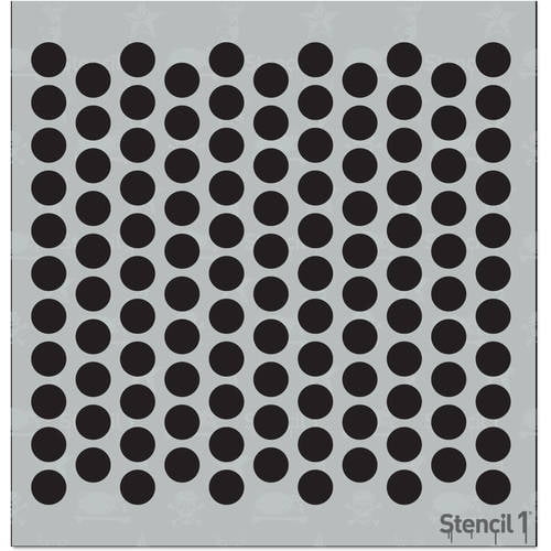 Stencil1 Dots Pattern Stencil Art Craft - 5.75" x 6"