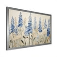 thumbnail image 2 of Designart "Mystical Blue Bonnets Grasslands II" Blue Bonnets Picture Framed Wall Art Living Room, 2 of 5