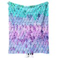 thumbnail image 6 of SDJMa Mermaid Throw Blanket,Flannel Fleece Blanket,Soft Cozy Fuzzy Comfy Warm Cute Lightweight Blanket for Girl,Kid,Toddler,Baby-ombre Microfiber Blanket for Couch,Bed,Sofa,80" x 60", 6 of 9