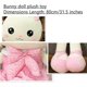 thumbnail image 2 of Rabbit Plush Toy, Cushion Pillow Plush Pillow Stuffed Animal ToyPillow (31.5 inches/80 cm), 2 of 4