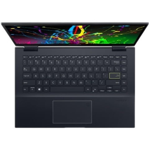 ASUS VivoBook Flip 14" FHD Touchscreen PC Laptop, AMD Ryzen 7 5700U, 8GB RAM, 512GB SSD, Windows 10 Home, Bespoke Black, TM420UA-DS71T
