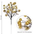 thumbnail image 2 of Christmas Tree Decorations,12 Pcs Artificial Glitter Berry Stem,11.4 Inch Artificial Ornaments Berries Picks，Christmas Branches Picks Christmas Tree Stems for Crafts Wedding Holiday Season Winter, 2 of 6