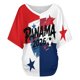 thumbnail image 4 of Women's Football Graphic T-Shirt, Soccer Fans V-Neck Short Sleeve T-Shirt with Print, Soft Lightweight Soccer Apparel Shows Player Number for Soccer Tournament 2026 Navy Size: L, 4 of 5