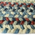 thumbnail image 3 of "Capel Rugs American Heritage Braided Oval Area Rug - Barn Blue - 2' x 4' - Traditional Indoor Rug for Living Room", 3 of 5