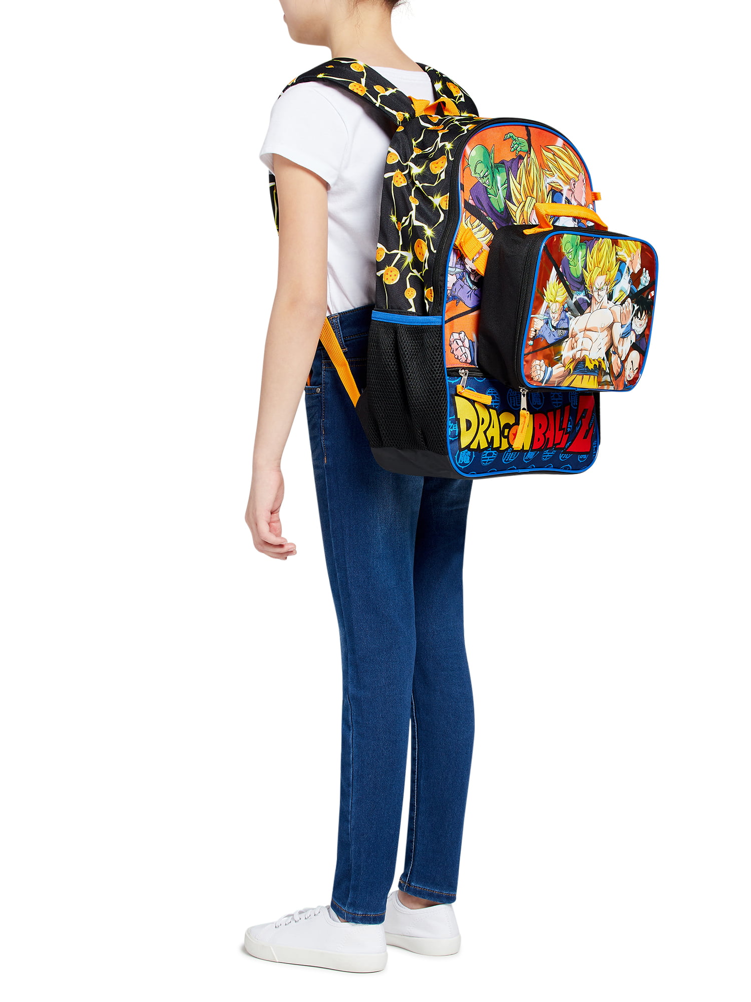 Dragon Ball School Polyester Backpack Bag+Pencil Case Children's Backpack  Schoolbag Boys Girls