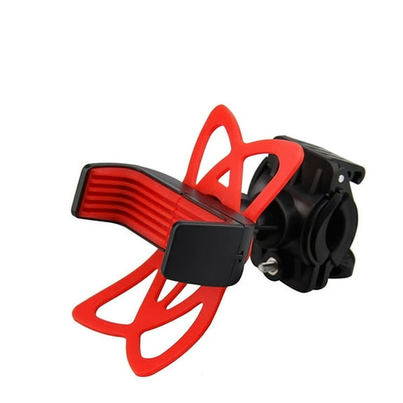 Universal Motorcycle Phone Mount with Adjustable Strap for Handlebar Support ABS Metal Silicone