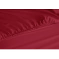 thumbnail image 4 of Lux Decor Collection Microfiber Sheets Set - Double Brushed Full Sheets - 6 Pc Deep Pocket Bed Sheets (Full, Burgundy), 4 of 6