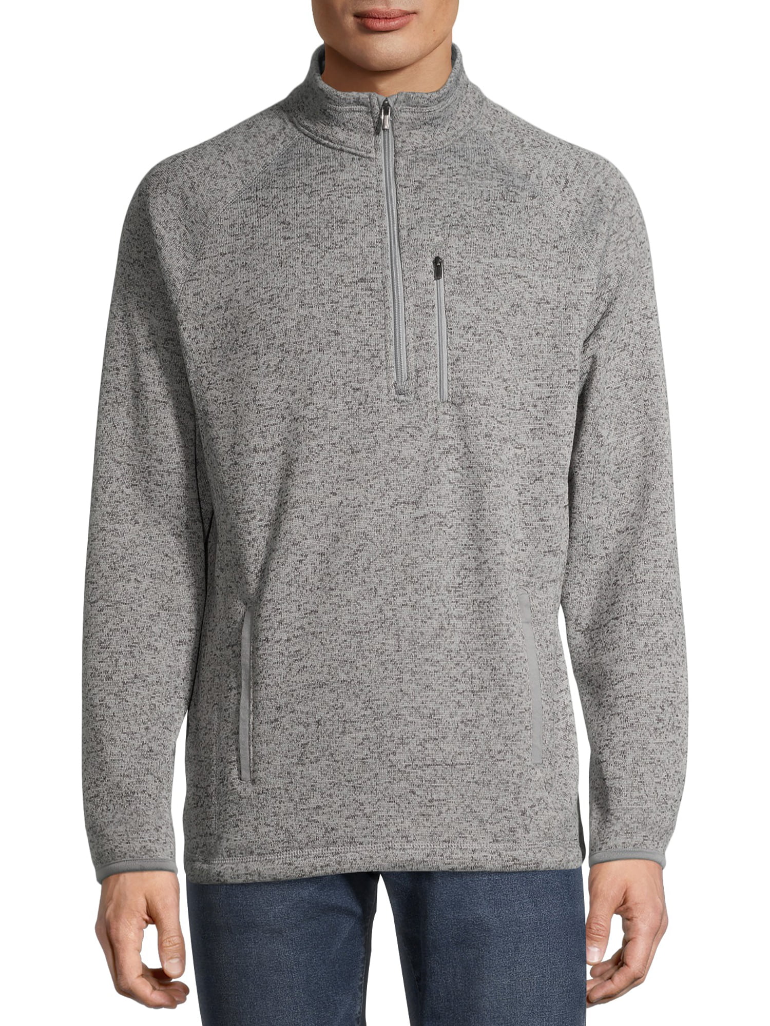 George Men's and Big Men's Half Zip Sweater Fleece, Up to Size 5XL ...