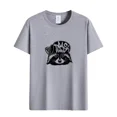 thumbnail image 2 of Camiseta de manga corta con cuello redondo para hombre y mujer de algodón con estampado de mapache divertido de Trash Danda, imprescindible para el verano, 2 of 5