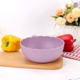 thumbnail image 4 of Mainstays Polypropylene Round Scalloped Bowl, Purple, 4 of 5