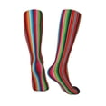 thumbnail image 4 of Haiem Mexican Serape Blanket Stripes Socks, Funny Novelty Crazy Design Cotton Socks Sports Socks Knee High Socks For Men, Women,1Pairs - Gift For Working Friends, 4 of 9