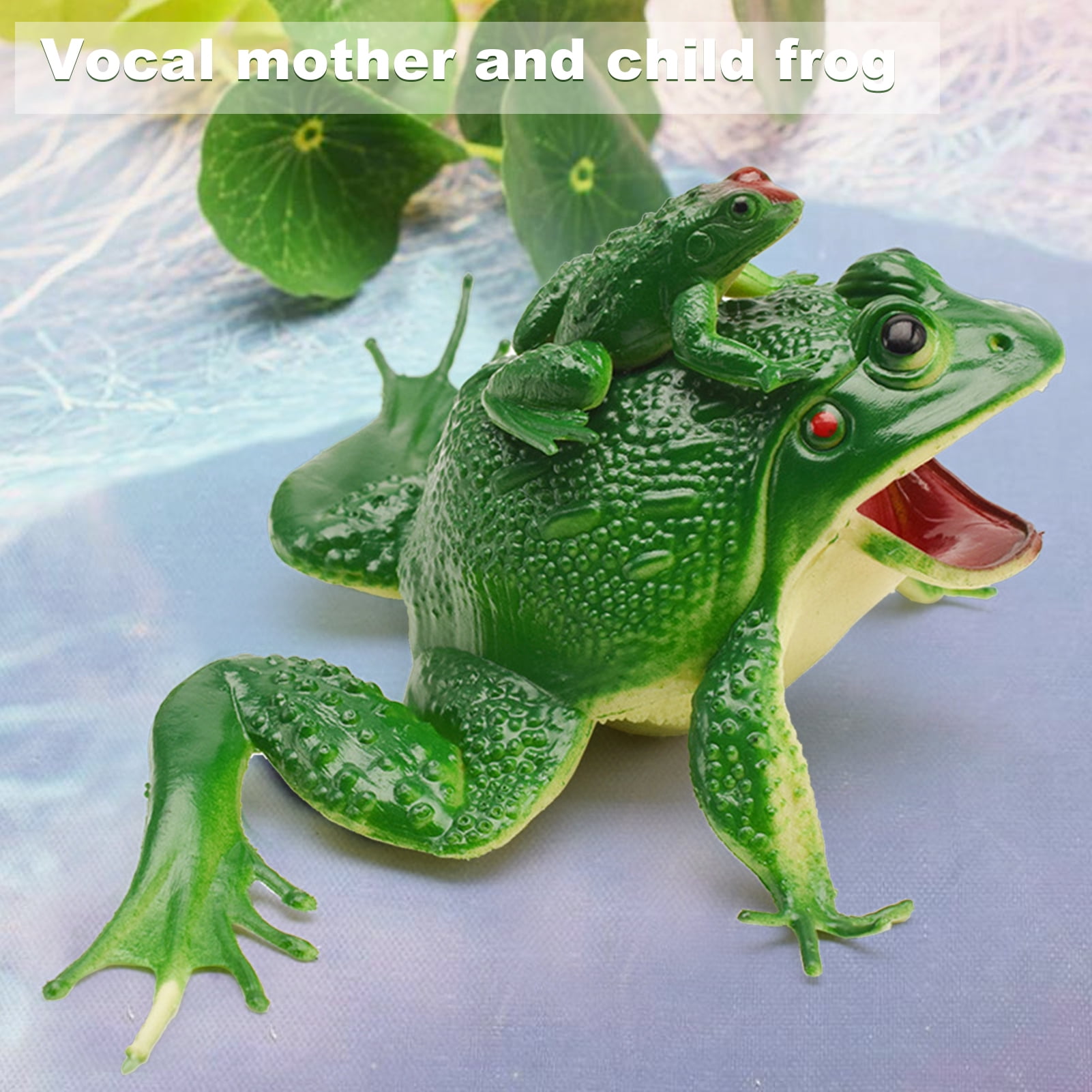 Toy Frog Prop Screaming Frogs Prank Toys Tricky Realistic Toad Animal Mini Plastic Model Figures Simulation Sounding