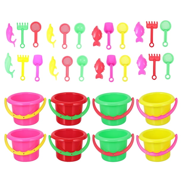 8 sets Funny Beach Toy Child Sand Tool Draking Deltoon Beach Bucket Juueño