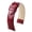 Polished Marsala Band / Silver Buckle, variant on Hirsch Diva Unisex 18 mm Leather Watch Band 01536180-2-18