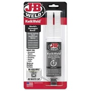 J-B Weld 50176 KwikWeld Steel Reinforced Epoxy Syringe - Dark Grey - 25 ml