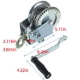 thumbnail image 5 of 1600lbs Boat Trailer Winch with 10m Steel Cable, Crank Gear Winch with Hook, Two-Way Adjustable Heavy Duty Hand Winch with 4.1:1 Ratio for Boat Trailer ATV, 5 of 6