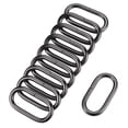 thumbnail image 1 of Unique Bargains Black Iron Electroplating Oval Buckles 10 Pack, 1 of 4