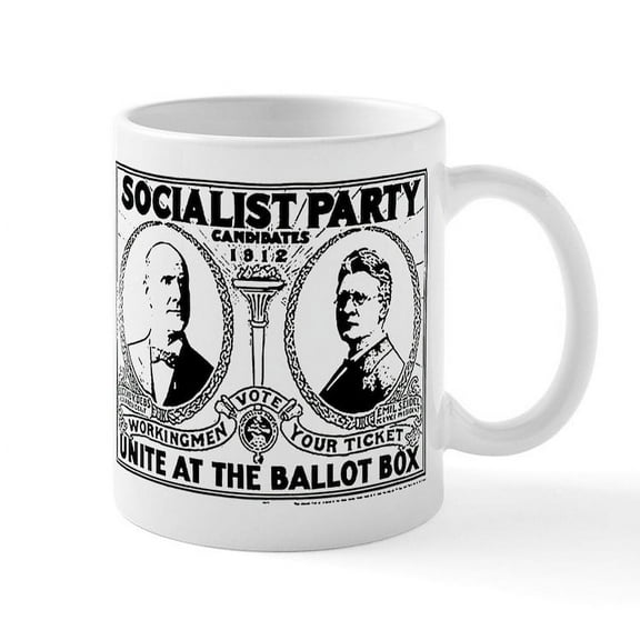 CafePress - Vintage Eugene Debs Campaign Poster Mug - 11 oz Ceramic Mug - Novelty Coffee Tea Cup