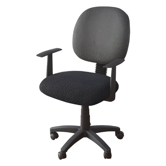 XIBUFE 2026 New Office Chair Cover T-Shaped Jacquard Fabric Criss Cross Chair Cover for Office, Home Office, Desk Chairs, Workstations, Furniture Protection, Chair Makeover.