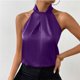 thumbnail image 3 of Blusas para las Mujeres Casual Verano Botón Sólido sin Mangas, Blusas sin Mangas para las Mujeres Ligero Verano Uso Diario, 3 of 6