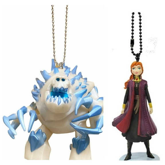 Frozen Marshmallow & Anna Purple 4” Keychain Dangler Ornament Figure Figurine