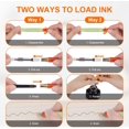 thumbnail image 2 of shiyou-Fountain Pen, Transparent Mixed Fountain Pen, Refillable Ink Writing Pen 0.38mm Extra Fine Nib, Consistent Ink Flow Luxury Pen for Nice Pens Enthusiasts Smooth Writing, School, Office, 2 of 4
