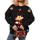 thumbnail image 2 of Suéteres Navideños Feos para Mujer, Suéteres Gráficos de Larga, Suéteres Casuales de Punto para Otoño e Invierno para Mujer Negro S, 2 of 9