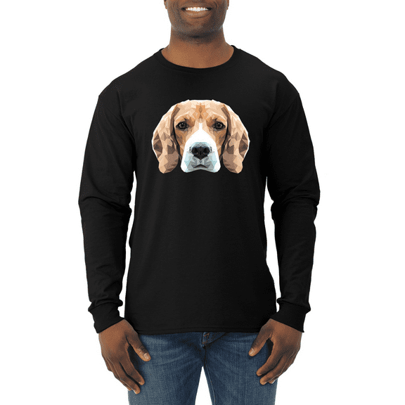 Beagle Dog Animal Lover Mens Long Sleeve Shirt