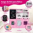 thumbnail image 2 of Kids House Cocina Urban Pink Kitchen: Encantadora Cocina de Juguete de Madera para Niñas, Fomenta la Creatividad y el Aprendizaje a Través del Juego Imaginativo, 2 of 5