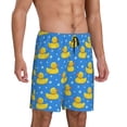 thumbnail image 2 of Sikiie Cute Yellow Rubber Ducks Mens Pajama Shorts, Lounge Pant, Men's shorts，Sleep Pj Shorts for Men-X-Large, 2 of 6