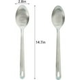 thumbnail image 2 of YQHWQH Rust Resistant Stainless Steel Cooking Spoon Set (2 Pack), 2 of 5