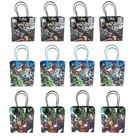 12PCS Marvel Avengers Authentic Goodie Party Favor Gift Birthday Loot Bags NEW
