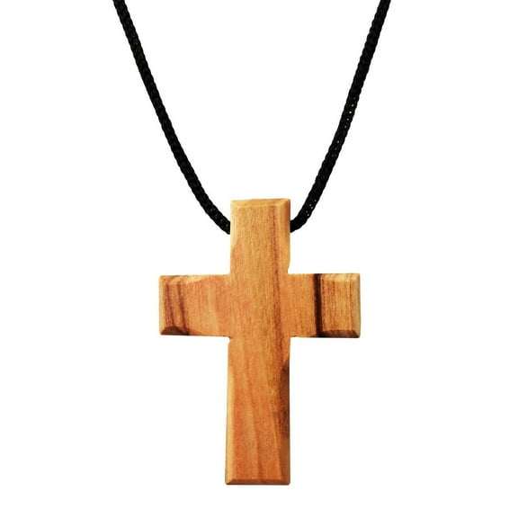 Holy Land Imports Olive Wood Cross Pendant. (1.5 inches Height) WA-37