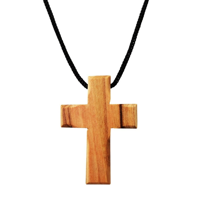 Standard Wooden Cross Necklace