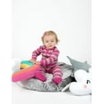 thumbnail image 3 of leveret striped footed pajama sleeper 100% cotton (3 years, berry & chime), 3 of 3