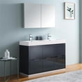 thumbnail image 2 of Fresca FVN8448-D Senza 48" Double Vanity Set with Wood Cabinet and Acrylic Vanit, 2 of 5