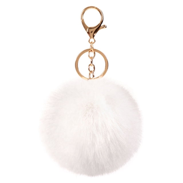 Coofit Key Chain Creative Fashion Multipurpose Pom Pom Handbag Charm Purse Pendant
