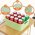 thumbnail image 3 of PinkSheep 6 Pack Plastic Storage Baskets Small Organizer Basket Bins Blue & Green & Pink, 3 of 9