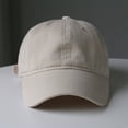 thumbnail image 1 of Gorra de béisbol japonesa de algodón lavado de color puro con tablero ligero, gorra con visera para primavera y otoño para hombres y mujeres, gorra con visera con tablero ligero, 1 of 4