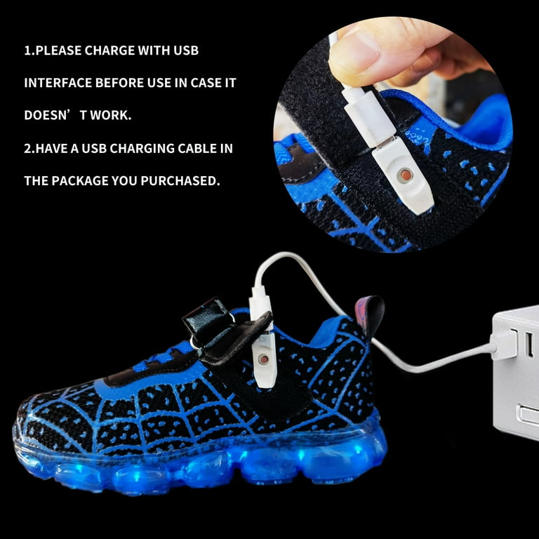 Zapatillas Con Luces LED Para Niños Y Niñas - ¡Recargables Por USB Y Superdivertidas!