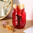 thumbnail image 4 of 32oz Red Mason Jars with Lids, 6 Pack Wide Mouth Quart Canning Jar, Safe For Storage, Canning, Pickling, Preserving, Fermenting, DIY Crafts & Decor, 4 of 7