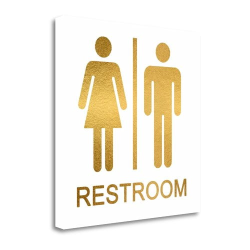 Tangletown Fine Art 'Restroom' Graphic Art Print on Canvas