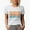 White, variant on Colorado, America, US or USA State, Groovy Retro Wavy Text Merch Gift, Heather Grey T-Shirt, Medium