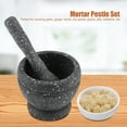 Manual Plastic Garlic Grinder Spices Herbs Mortar Pestle Set Grinding