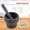Granite Pattern (#4), variant on YAHHU Granite Pattern Mortar and Pestle Set, Manual Plastic Spice Grinder and Herb Crusher Bowl, Stone Texture (11*9cm / 4.33*3.54 in)