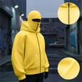thumbnail image 6 of LONKITO Zip up Hoodies for Men, Long Sleeve Balaclava Hoodie Casual Warm Hooded Sweatshirts with Pockets Size L, 6 of 8