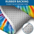 thumbnail image 4 of Colorful Rainbow Tie Dye Spiral Pattern Bathroom Rugs Sets 3 Piece,Toilet Cover Set,Absorbent Non Slip Bathroom Mats Sets with U-Shaped Contour Rug Toilet Rug Set, 4 of 5